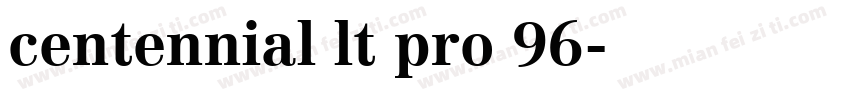 centennial lt pro 96字体转换